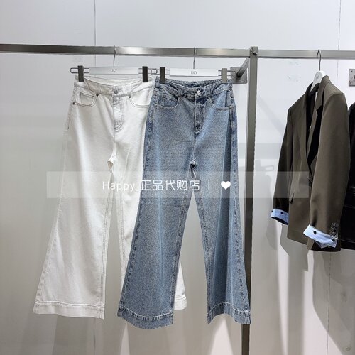LILY丽丽中高腰牛仔裤
