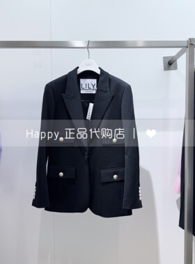 25年冬新款LILY丽丽国内代购125430C2211经典休闲气质西装外套