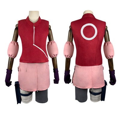 huoying春野樱cos服小樱cos红色战斗服表演服cosplay动漫服装