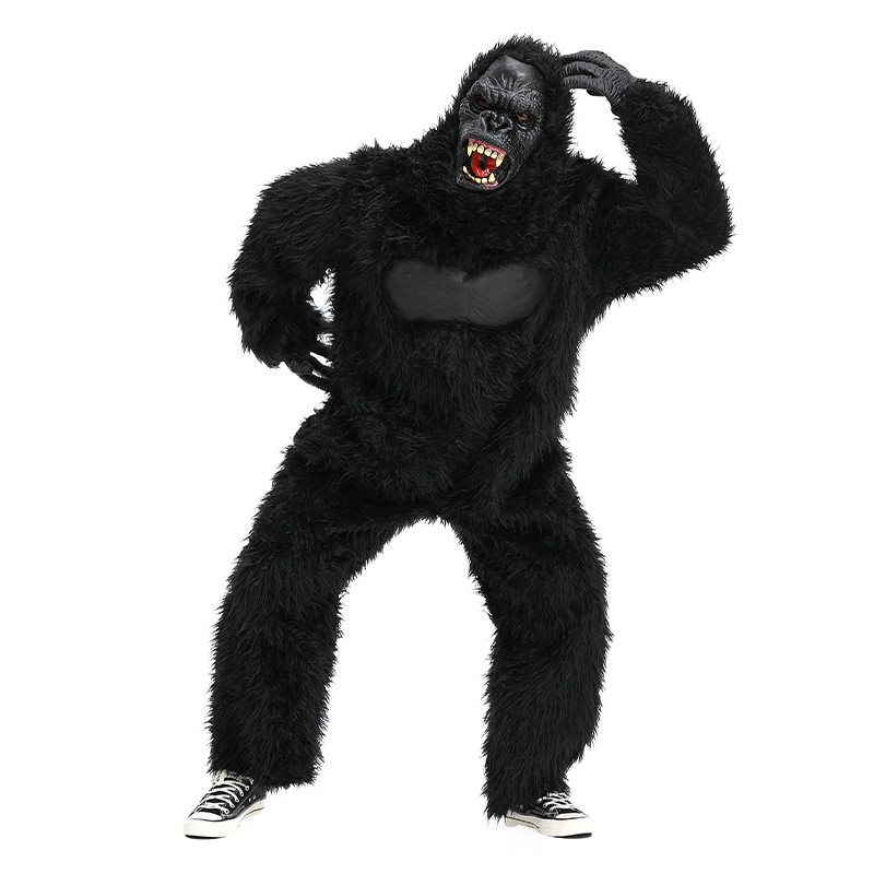 万圣节服装外贸款式动物装金刚KingKong黑猩猩子表演服饰亚马逊