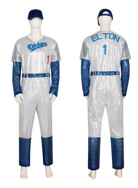 热门影视Rocketman火箭人cos服连体衣cosplay万圣节舞台扮演服