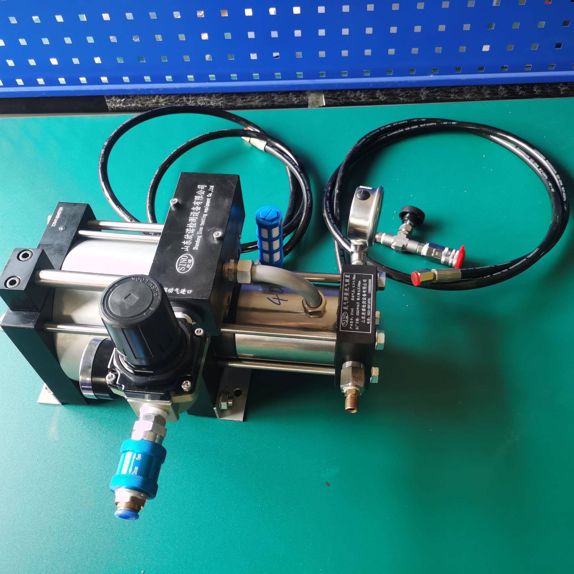 气体增压单元供应氮气氧气空气氩气增压器高压气动防爆泵