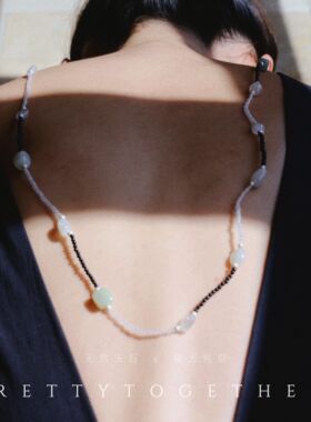 和田玉x白玛瑙纯银