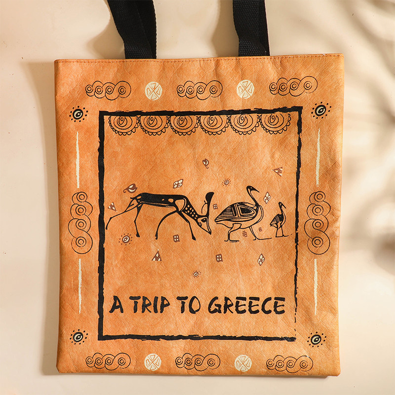 良渚博物院&ldquo;古希腊的旅程&rdquo;特展限定款文创:野山羊杜邦纸袋
