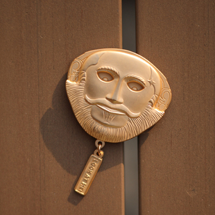 良渚博物院“古希腊的旅程”特展限定款文创:迈锡尼金面具冰箱贴