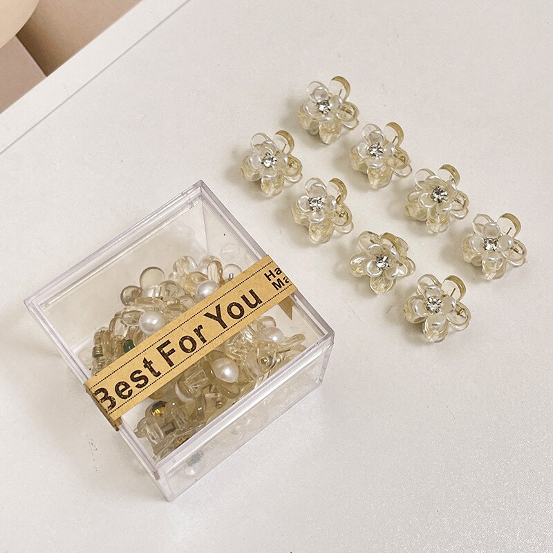 小夹子固定头发迷你黑色小抓夹发饰小号发夹女前额刘海夹子头饰碎