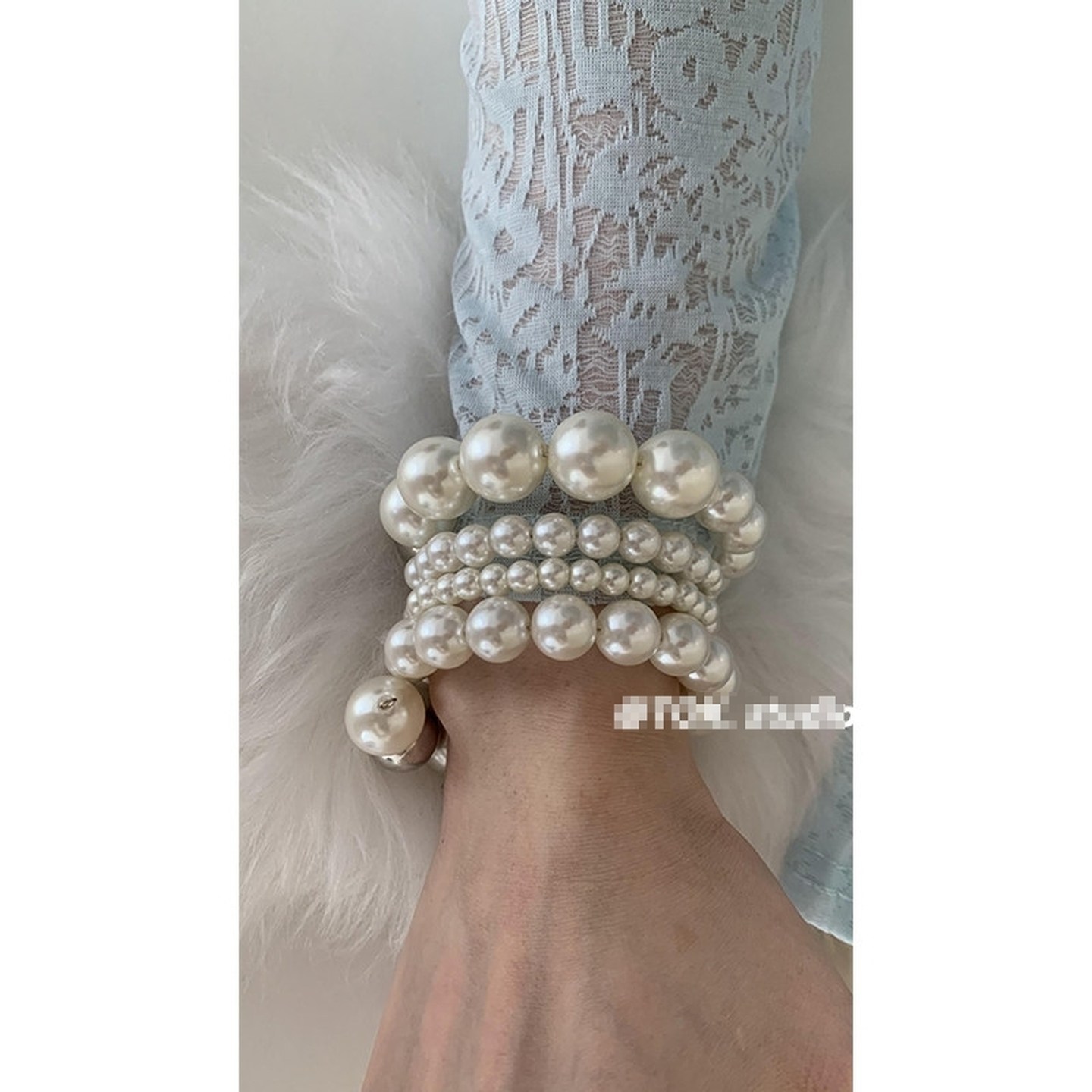 珍珠手镯轻奢手工编制小众精致2025年新款手串转运闺蜜幸运好运