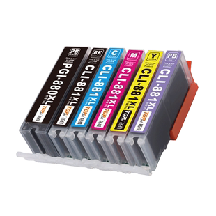 适用佳能TS8380墨盒TS9120 TS8180 9180 6380 9580 TS708 6120 6180 6220 tr8580 PGI880/881连供打印机墨盒
