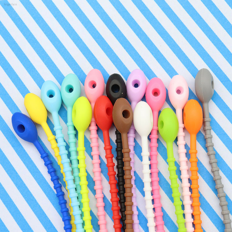 DIY饰品配件简约日韩彩色硅胶扎