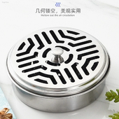不锈钢蚊香盘托盘支架家用带盖接灰盘防火防烫香薰炉户外蚊香盒