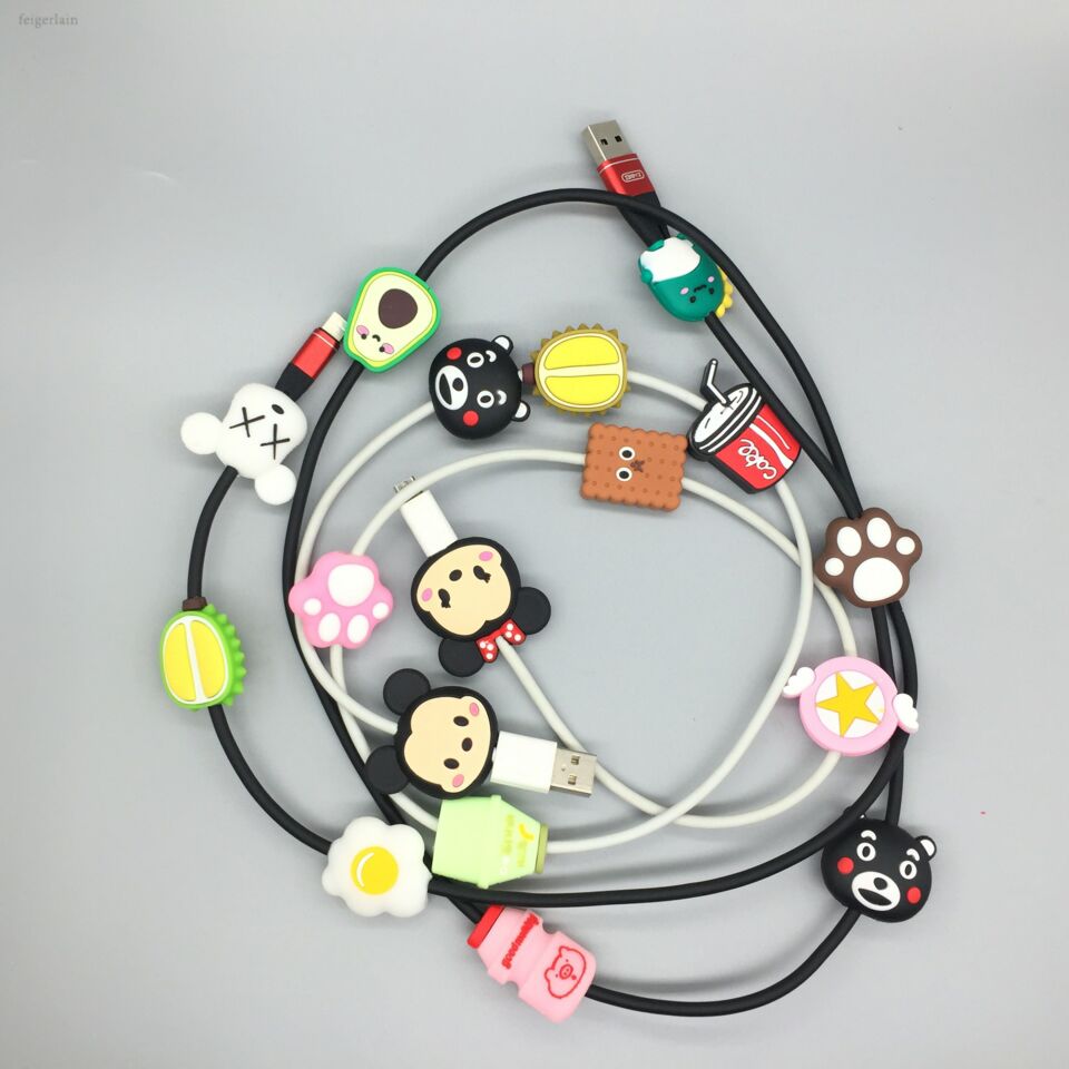 新款卡通咬一口Q版大头数据线保