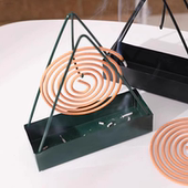 蚊香架家用檀香架子托熏香蚊香盘托蚊香炉盘香支架接灰盘香灰防火