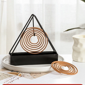 铁艺鸟笼蚊香架托盘创意防火家用盘香架挂架蚊香盒支架蚊香盘盒