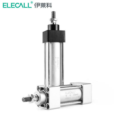 伊莱科(ELECALL)气缸SC系列复动型带磁铝合金拉杆式气缸气动元件