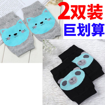 卡通保暖防寒膝盖跑步护腿袜套