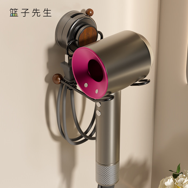 吸盘吹风机支架免打孔卫生间电吹风绕线收纳架浴室壁挂式风筒挂架,家庭/个人清洁工具,吹风机置物架,淘宝优惠券,粉丝福利购,淘宝优惠卷