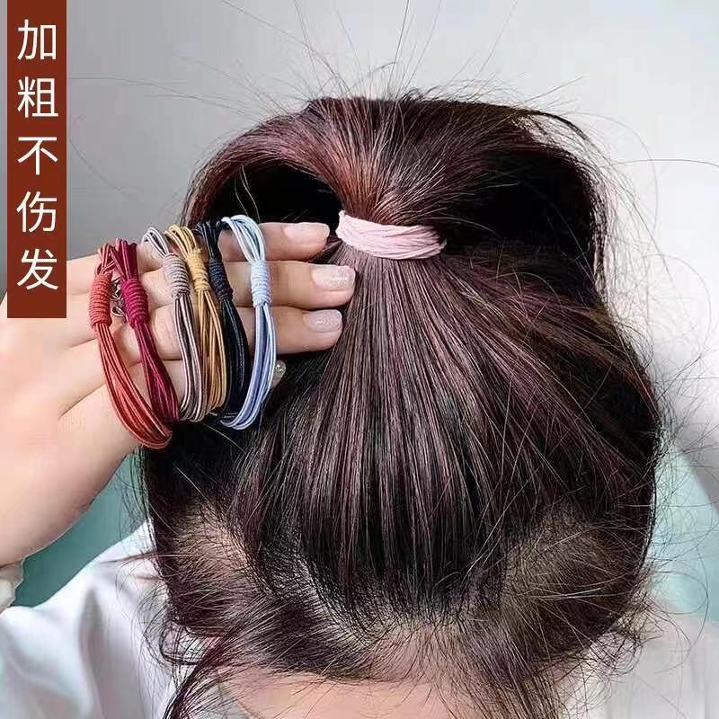 韩版高弹力百搭扎头发橡皮筋