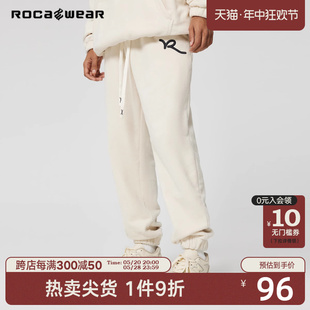 美式 摇粒绒保暖卫裤 休闲潮牌oversize宽松运动裤 Rocawear冬季 新品