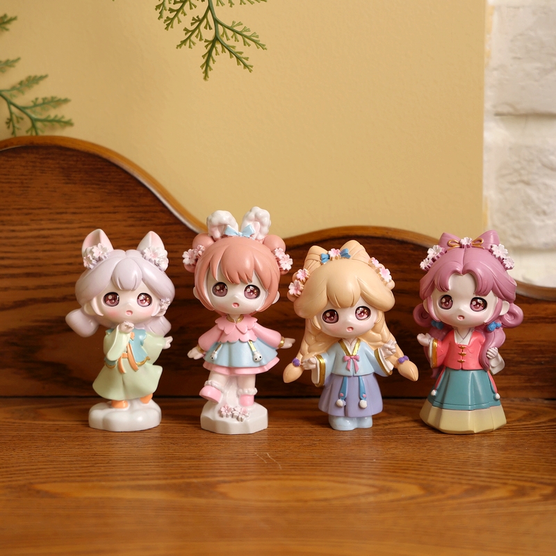 国风新潮花落未央盲盒礼物手办