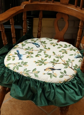 田园复古椅子坐垫轻奢透气摆件