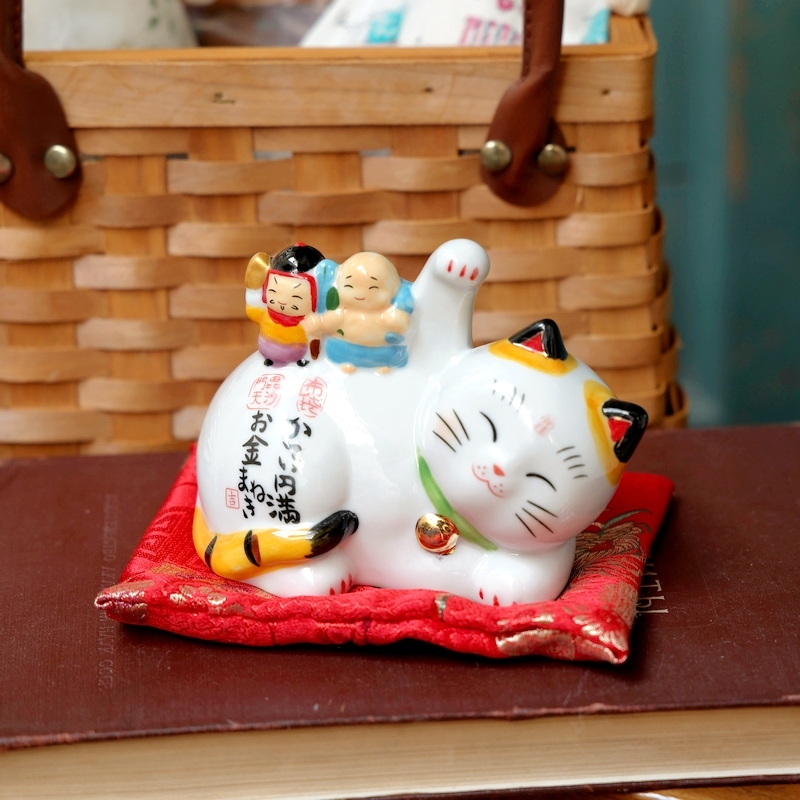 宜室艺家招财猫日系陶瓷摆件