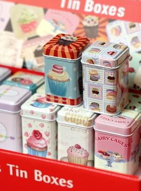 精致彩色花纹图案迷你牙签盒摆件