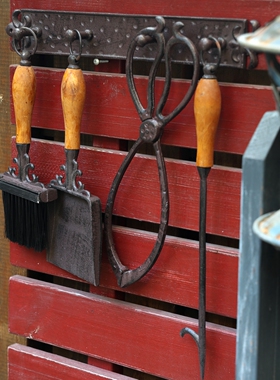 复古铸铁铁艺挂壁装饰壁炉装饰