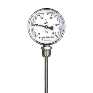 双金属温度计工业用测温仪wss411/401反应釜指针温度表带探头加长