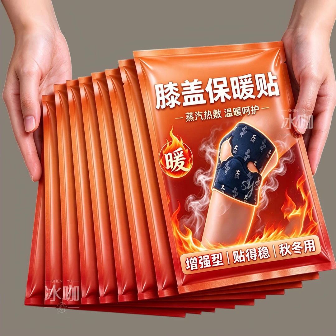 艾草膝盖热敷贴自发热暖膝贴草本护膝贴暖宝宝护膝热灸艾草贴