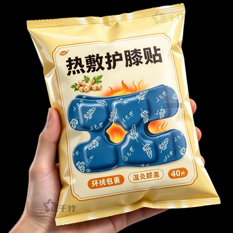 艾草蒸汽暖膝贴膝盖热敷贴自发热护膝贴冬天膝盖膝部膝盖热敷神器