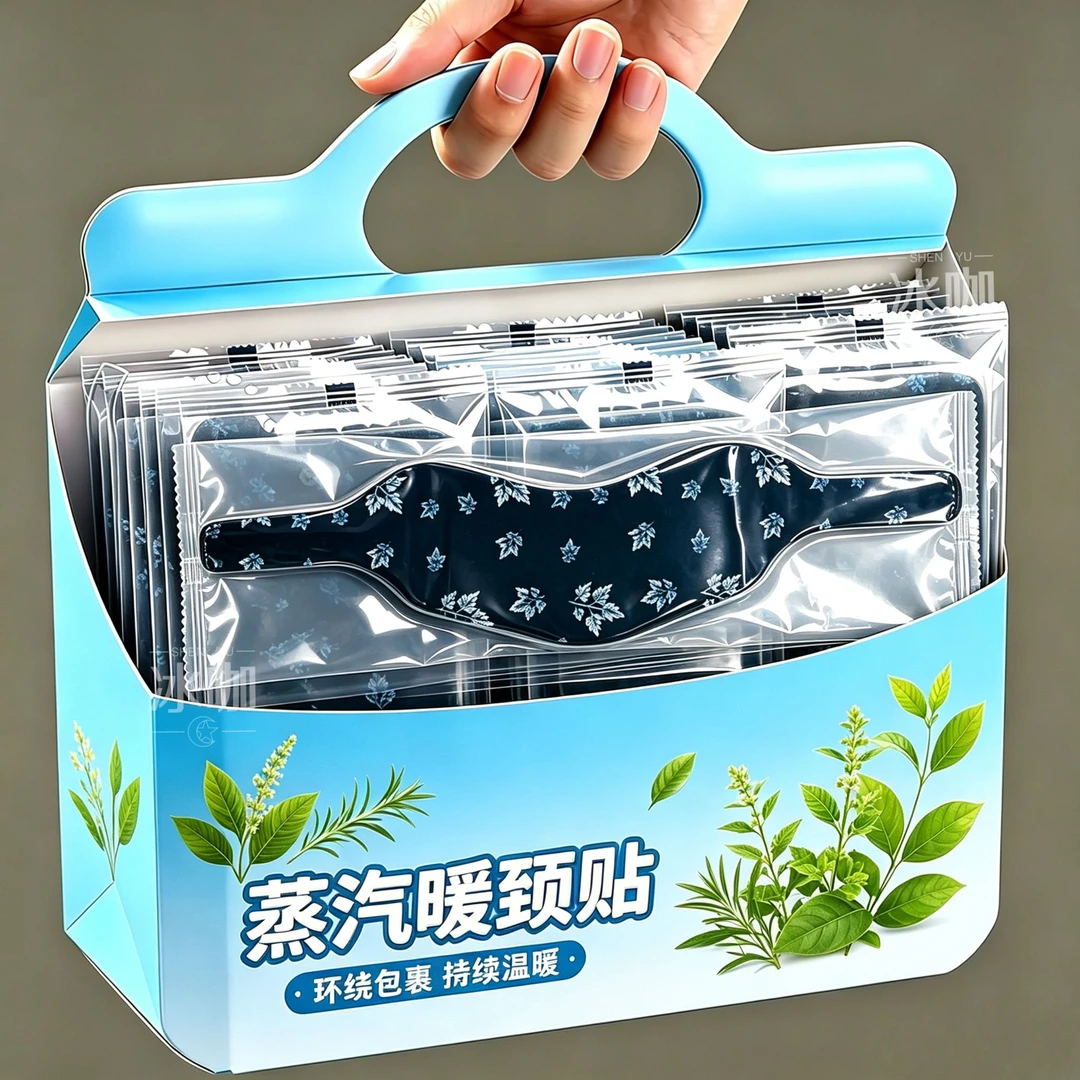 暖颈贴艾草蒸汽热敷贴艾灸颈椎热敷肩颈贴发热颈部暖贴脖子护颈贴