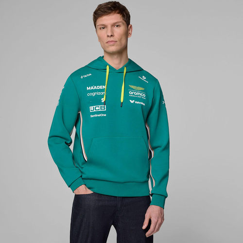 F1 阿斯顿马丁车队2025 连帽套头卫衣男款长袖运动春秋外套赛车服