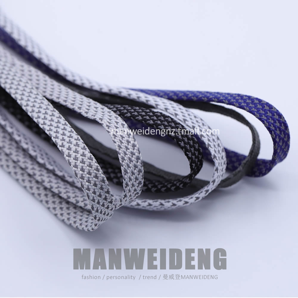 曼威登反光鞋带适配飞天老爹鞋带327 5740鞋带白米色男女百搭户外