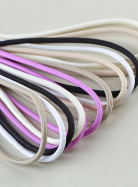 鞋带圆潮款圆黑色白色紫色适配态极闪电沙色豹躁鞋带运动篮球板鞋