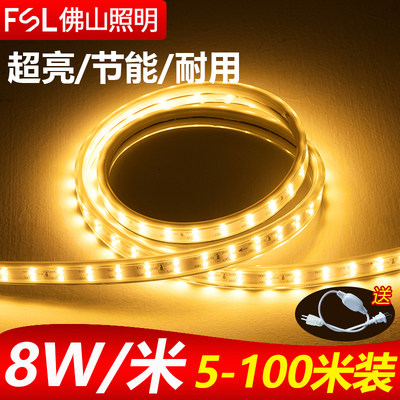佛山照明led灯带软灯条220V高亮