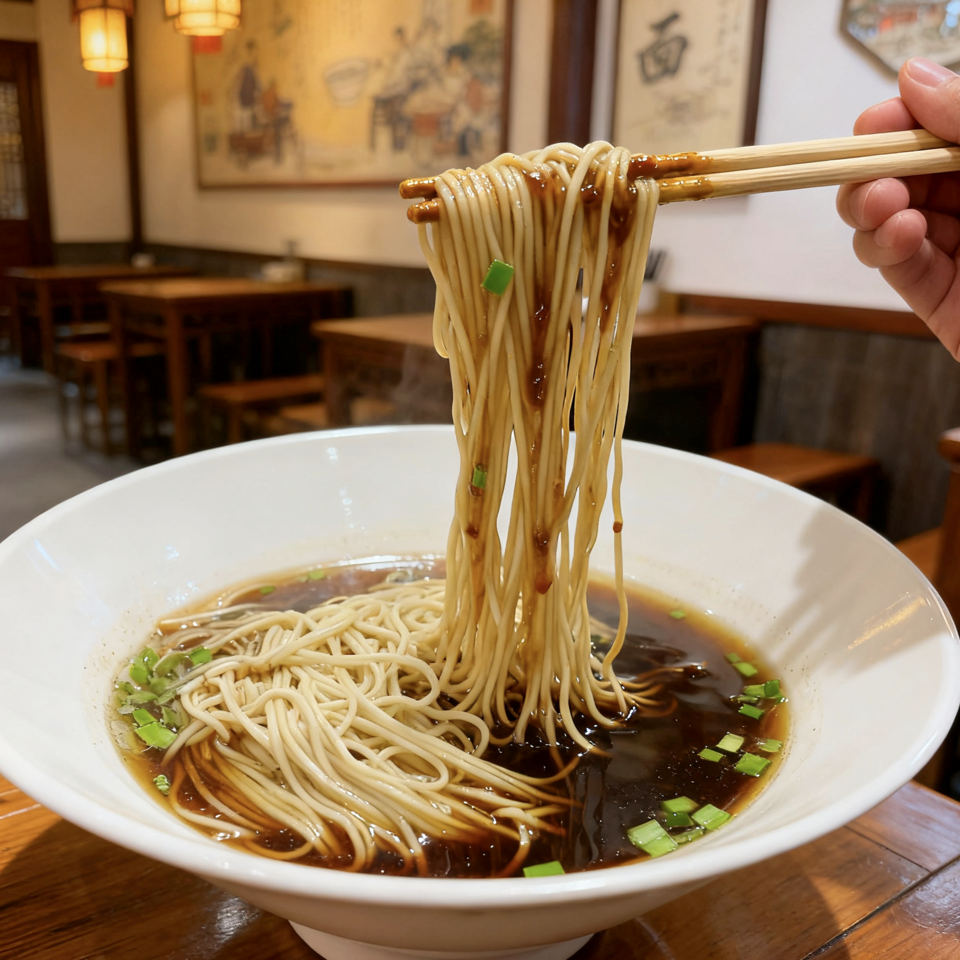 顺丰可发正宗上海苏州日晒细圆面阳春面碱水汤面酱油面葱油拌面酱