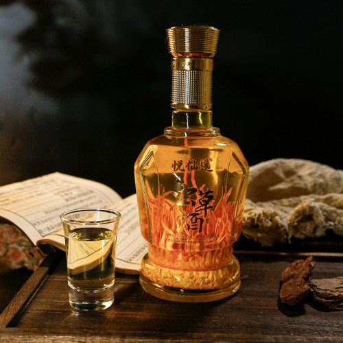 悦仙遥虫草酒金瓶中式500ml