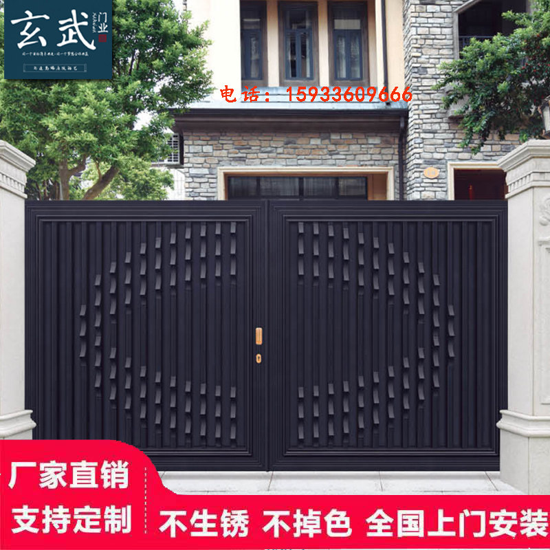 大子小区院门门别门电动门铝合金墅庭院o门进户学校厂子大门