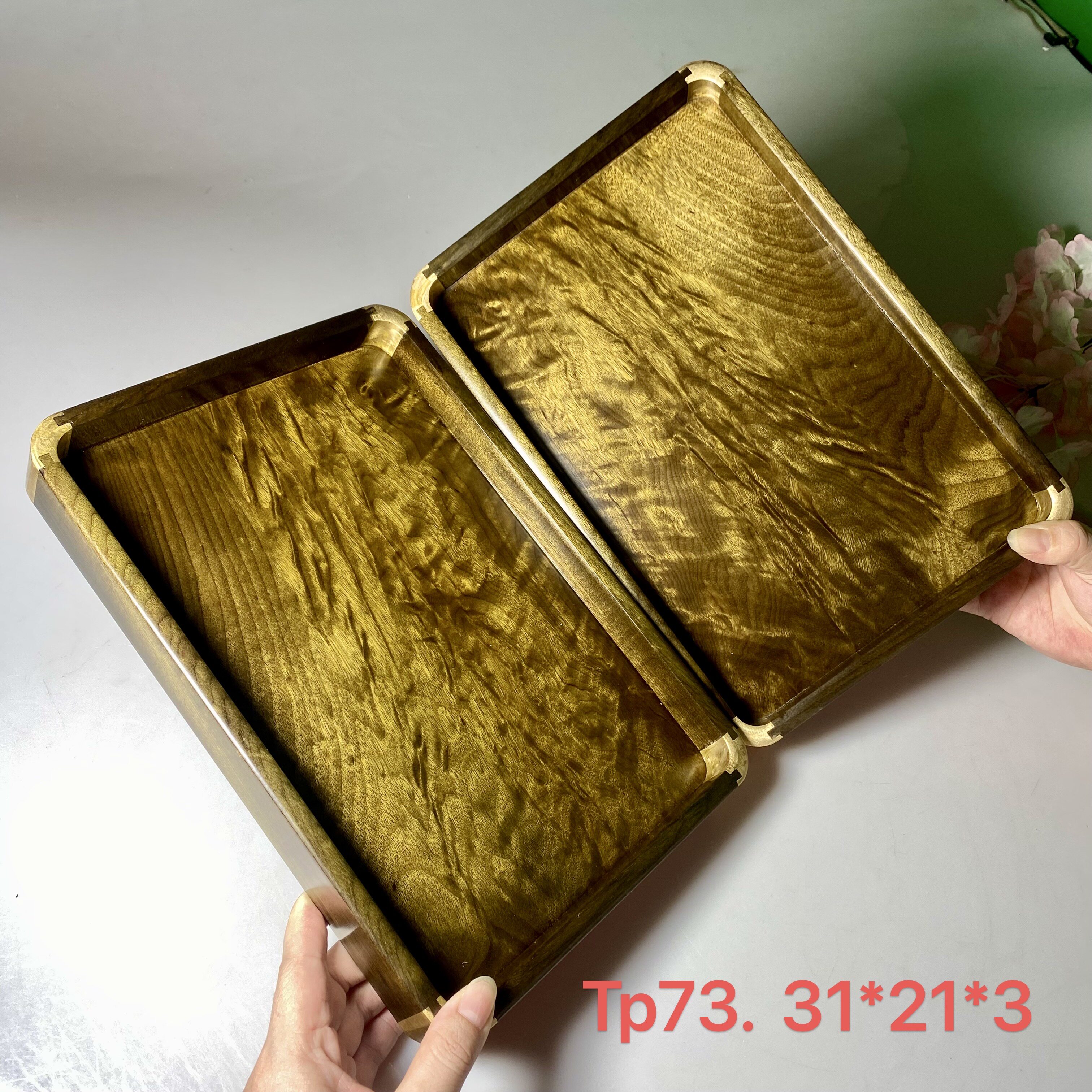 金丝楠阴沉木中式复古实木茶盘