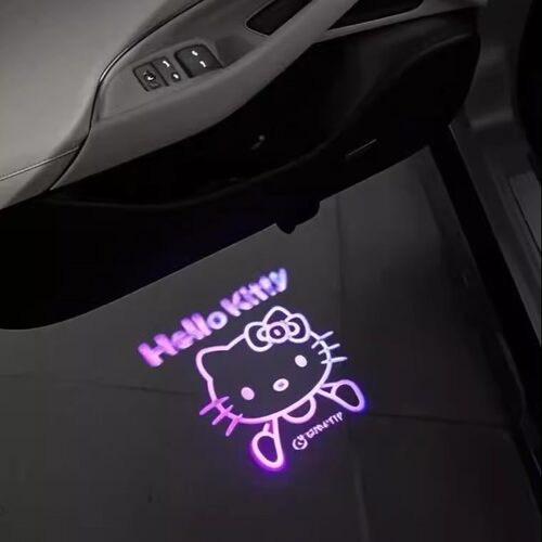 可爱猫咪车载感应迎宾灯