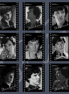 神探夏洛克胶片卡片装饰书签纸礼物纪念周边半透明海报收藏英剧