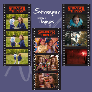 怪奇物语美剧胶片卡片装饰书签纸礼物纪念周边半透明海报光影贴纸