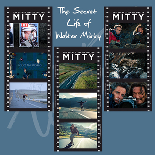 白日梦想家电影胶片卡片装饰书签纸礼物纪念周边半透明海报票根