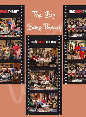 生活大爆炸美剧胶片卡片装饰书签纸礼物纪念周边半透明海报