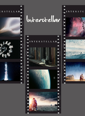 星际穿越胶片电影卡片装饰书签纸礼物纪念周边半透明手帐贴纸透光