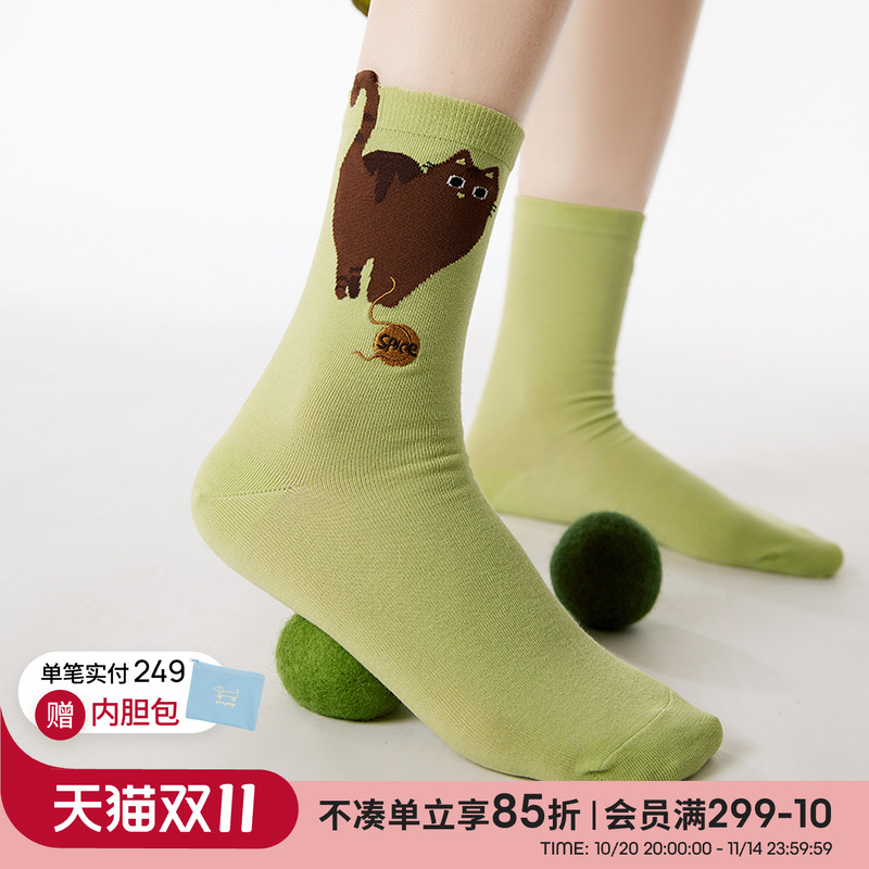 上森派系夏季可爱轻薄袜子女