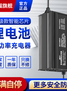 60v72v8a电动车锂电池充电器三元磷酸铁锂大功率快充铝壳84v20a30
