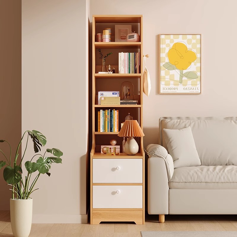 沙发边柜客厅2024新款落地收纳架储物柜靠墙角落窄高柜夹缝置物柜