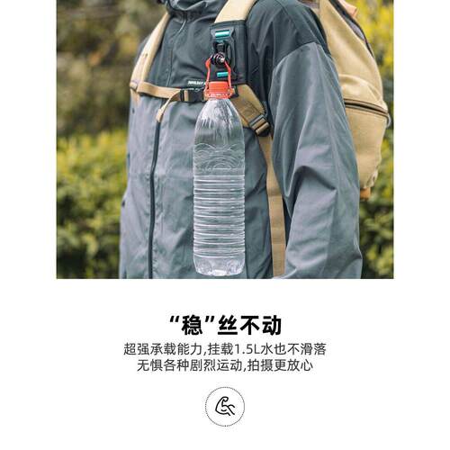 适用大疆pocket3影石Insta360 one x2 x3 x4背包夹360全景运动相机双肩包肩带胸前固定支架视角配件