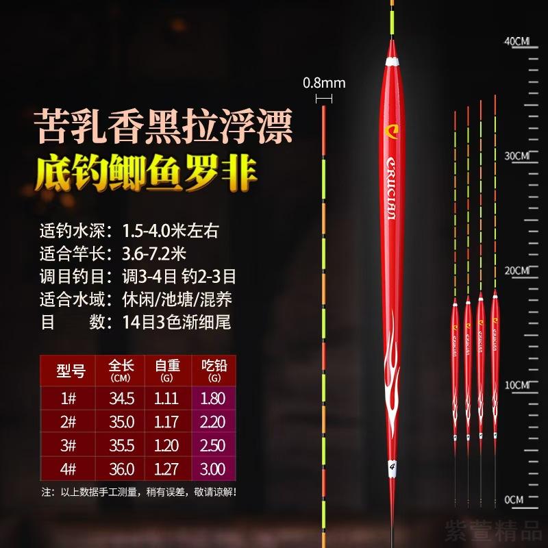 日式苦乳香黑拉浮漂八弓漂仿孔雀羽台湾底钓鲫鱼罗飞鱼鳔